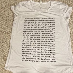 Lululemon international women’s day shirt